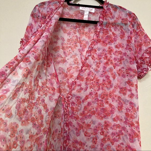 Oscar de la Renta intimates romantic garden robe size medium - Picture 6 of 9